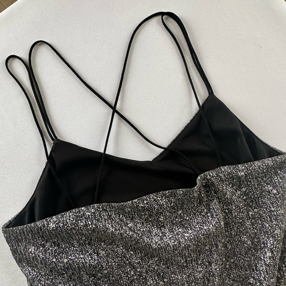 Silver / Black Mini Dress - Picture 3 of 7